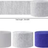 Navy, White & Silver Crepe Streamers – 9 Rolls Party Decor for Graduation, Birthday, Wedding & More - Image 2
