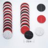 Red, Black & Silver Glitter Circle Garland – 20ft Party Banner Decoration - Image 2