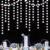 62ft Iridescent Disco Star Garland – Holographic Hanging Party Decor - Image 2