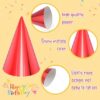 24-Pack Colorful Metallic Cone Party Hats – Kids & Adults, with Elastic String - Image 3