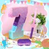"16'' Mermaid Number 7 Piñata with Stick, Blindfold & Confetti – Birthday Party Decor" - Image 3