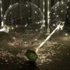 Warm White 6pc LED Tabletop Balloon Kit with Sticks & Stands (No Helium) - Image 3