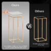 2-Pack 23.6" Gold Flower Stands for Weddings & Home Decor - Image 3