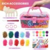 Elastic Cloth Band Bracelet Kit – 1000+ Colorful Loops for Kids, Arts & Crafts Toy, Birthday Gift for 6-12 Year Olds - Image 4