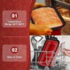2-Pack Silicone Loaf Pans with Metal Frame – Non-Stick Bread & Cake Molds (9"x5"x2.5", Red) - Image 4