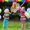 Kids Parrot Piñata with Blindfold Stick Confetti - Image 2