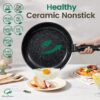19-Piece Ceramic Nonstick Cookware Set with Detachable Handle – Induction, Oven & Dishwasher Safe – - Image 2