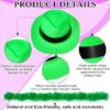 48-Piece Neon Party Set – 24 Gangster Hats & 24 Feather Boas for 1920s, Wedding, Carnival - Image 2