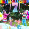 "16'' Mermaid Number 7 Piñata with Stick, Blindfold & Confetti – Birthday Party Decor" - Image 4