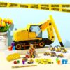 "49-Piece Construction Party Favors Set – Excavator Piñata, Toy Vehicles, Slap Bracelets, Keychains & More" - Image 4