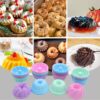 69-Piece Silicone Fluted Cake Pan Set – 6/7/8 Cup Tube Molds, Non-Stick Baking Cups (Grey) - Image 5