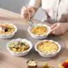 Set of 6 Ceramic Mini Pie Pans – 5.5" Oven Safe for Pot Pie, Tarts & Desserts (White) - Image 4