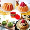 12 Pcs Silicone Fluted Cake Molds – Non-Stick Round Bundt Pan for Jello & Gelatin - Image 4