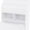 Kids Bookshelf & Toy Storage – Wooden Book Display Rack, White - Image 7