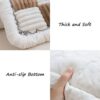 Washable Dog Couch Cover – Non-Slip, Soft Sofa Protector for 3-Cushion Couch (27.6 x 70.9", Dark Brown) - Image 5