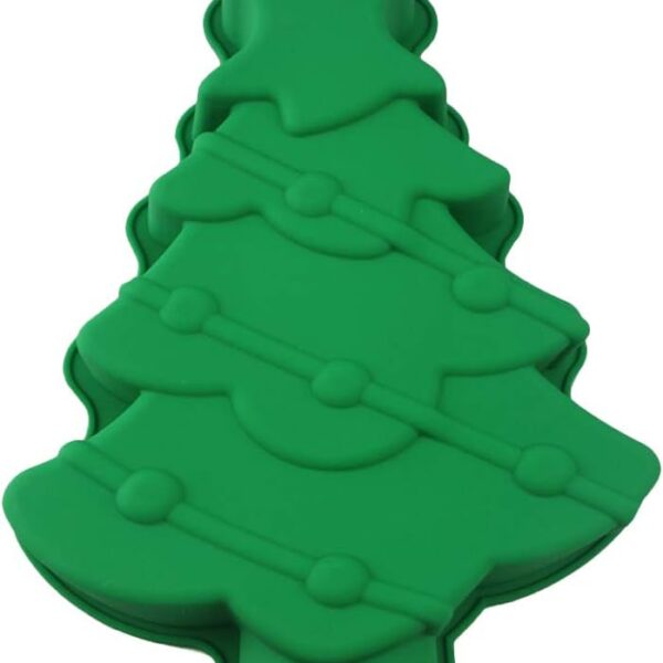 3D Christmas Tree Cake Pan – Silicone Mold for Baking, Chocolate, and Desserts