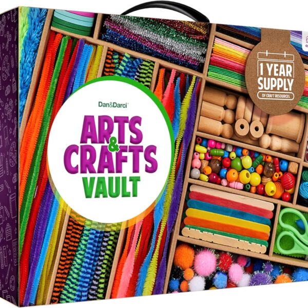 Arts & Crafts Vault - Easter Craft Supplies Kit for Kids Ages 4-12, Creative Crafting Set & Gift Ideas for Boys & Girls