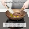 3-Piece Nonstick Frying Pan Set with Lids – Granite Cookware, Induction Compatible, PFOA-Free, Toxin-Free - Image 6