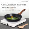 Ceramic Nonstick Frying Pan Set with Lids – Non-Toxic, PTFE & PFOA-Free, All Stovetop Compatible (Black) - Image 5