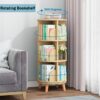 3-Tier Rotating Bookshelf with Legs – 360° Wooden Bookcase for Kids, Easy Assembly - Image 5