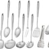 12-Piece 304 Stainless Steel Kitchen Utensil Set – All-Metal Cooking & Serving Tools - Image 8