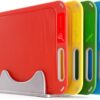 4-Piece Plastic Cutting Board Set with Storage Stand – BPA-Free, Dishwasher Safe, Color-Coded for Food Safety - Image 6