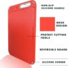 4-Piece Plastic Cutting Board Set with Storage Stand – BPA-Free, Dishwasher Safe, Color-Coded for Food Safety - Image 3