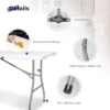 "6ft Heavy-Duty Folding Table, Portable Plastic Fold-in-Half Utility Table – Indoor/Outdoor, White" - Image 4