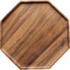 Set of 2 Acacia Wood Charcuterie Boards – Round & Square Serving Trays for Cheese, Fruit & Party Essentials - Image 4