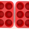 2-Pack Silicone Texas Muffin Pan – 6-Cup Jumbo Non-Stick Muffin Maker (BPA-Free) - Image 3