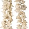 Fake Maple Leaf Garland – White Hanging Autumn Decor for Outdoor, Wedding & Home - Image 3