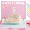 Number 3 Birthday Candle with 12 Spiral Candles – Pastel Unicorn Pink Cake Topper - Image 3