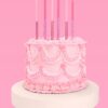 10 Pink Glitter Tall Cake Candles – Party, Birthday, Baby Shower Decor - Image 5