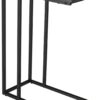 Slim C-Shaped End Table – Grey Snack/Laptop Table for Sofa or Bed - Image 8
