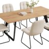 Modern Mid-Century Expandable Wooden Dining Table – Space-Saving & Multifunctional - Image 6