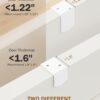 Adjustable 9-Tier Over-the-Door Pantry Organizer, Hanging Spice Rack, 16" White - Image 4