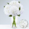 21" White Artificial Hydrangeas – 3 Real Touch Stems for Home, Wedding & Decor - Image 3