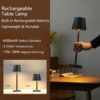 2-Pack Cordless Rechargeable Table Lamps, 6000mAh Waterproof Touch Lamps for Outdoor & Indoor Use (Black) - Image 4