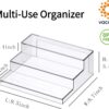 Clear 3-Tier Spice Rack Organizer – Cabinet, Pantry, Bathroom & More (2 Pack) - Image 2