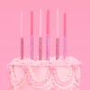 10 Pink Glitter Tall Cake Candles – Party, Birthday, Baby Shower Decor - Image 4