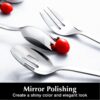 10" Heavy-Duty 18/10 Stainless Steel Hostess Serving Utensil Set – Spoons, Fork, Tongs & Server - Image 3