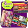 3-Layer Jumbo Arts & Crafts Supplies Chest, 1600+ Craft Materials Kit for Kids 6-12, Creative Birthday Gift for Boys & Girls (17.91" x 12.4") - Image 2