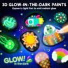 Glow in the Dark Rock Painting Kit, Arts & Crafts for Kids Ages 6-12, Creative Paint Kit for Boys & Girls, Birthday Gift Toy - Image 2