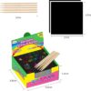 Rainbow Scratch Paper Art Craft Set for Kids – Easter Basket Stuffers, School Prizes, Birthday & Travel Toy - Image 2