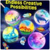 DIY 3D Moon Lamp Kit – Paint Your Own Space Night Light, Arts & Crafts for Kids 8-12, Birthday & Easter Gift - Image 2