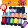 Sewing Kit Gift for Grandma, Mom, Friends & Beginners, with Scissors, Needles, Thimble, Thread & Tape Measure (Black, S) - Image 2