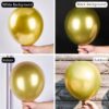85-Piece Metallic Gold Balloon Set – 18", 12", 10", 5" for Garland & Arch Decorations - Image 2