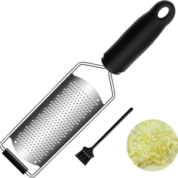 Handheld Cheese & Citrus Zester Grater – Stainless Steel Kitchen Tool for Salad, Baking & More
