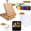 27-Piece Art Set – Tabletop Easel with Acrylic Paints, Brushes & Canvas Panels - Image 7