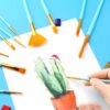 Kids Art Easel Accessories Kit – 100+ Pieces with Paints, Brushes, Markers & More - Image 2